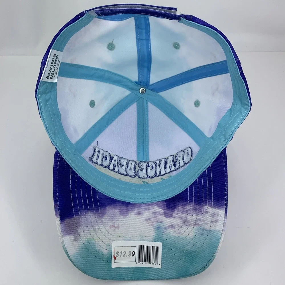 Orange Beach Alabama Hat Blue Purple Adjustable OSFM Alvin's Island Baseball Cap